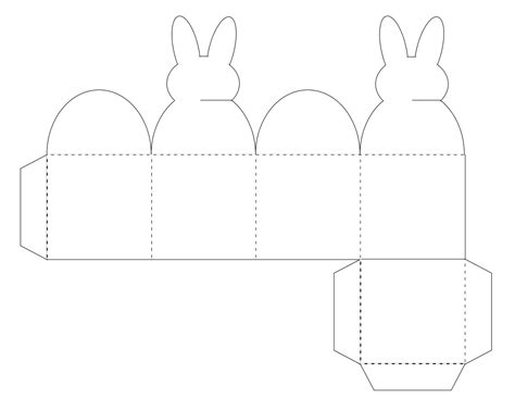printable easter bunny box template printable word searches