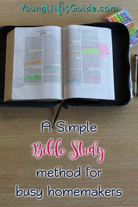 simple bible reading plan  deeper study   busy homemaker