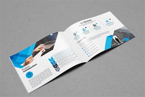 landscape bifold brochure template design  template catalog