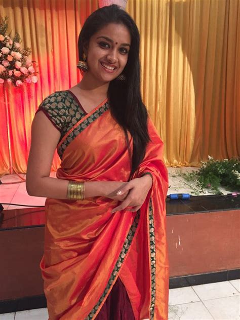 Keerthi Suresh Beautiful Photos In Sarees Hollywood