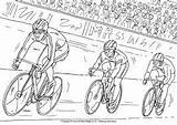 Colouring Colorat Ciclistas Ciclismo Obstacle Pista Ciclism Olympics sketch template