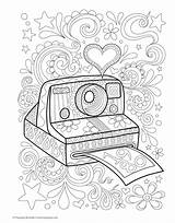 Coloring Pages Hipster Book Aesthetic Happy Digital Hippie Online Thaneeya Amazon Campers Prints Books Ironic Quirky Beginner Friendly Activities Creative sketch template