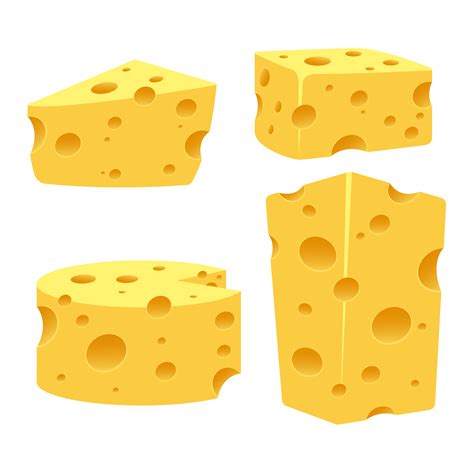 cheese block vector art icons  graphics