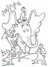 Hears Horton Who Coloring Getcolorings sketch template