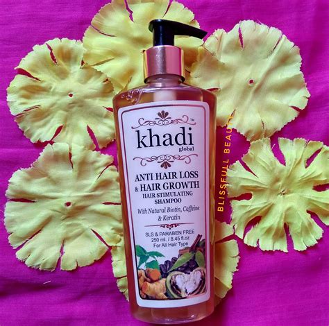 khadi global anti hair loss and hair growth hair stimulating shampoo review blissfull beauty