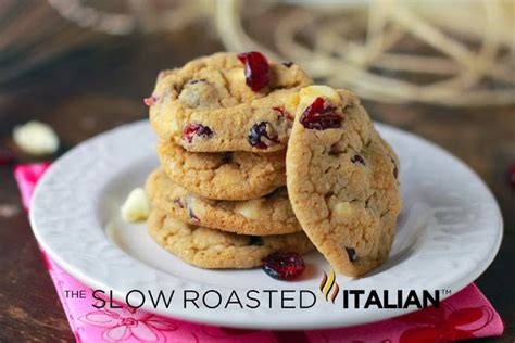 Simply Blissful Chewy White Chocolate Cranberry Cookies In