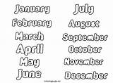 Months Year Coloring Pages Printable Mouth Print Month Kids Search Outline Google School Cute Coloringpage Eu sketch template