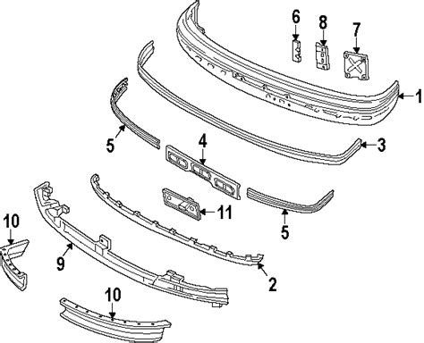 ford   reinforcement bumper  front components body