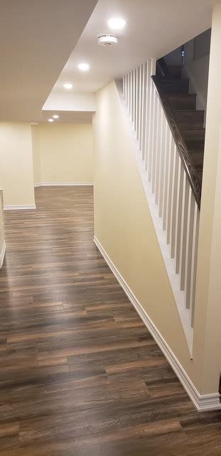 basement hallway rustic hallway landing toronto  htr basements houzz uk