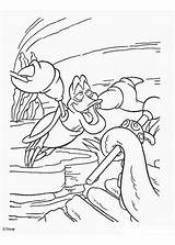 Sebastian Coloring Crab Pages Hellokids Mermaid Little Print Color sketch template