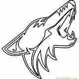 Coyotes Nhl Coyote Coloringpages101 sketch template