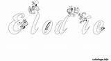 Coloriage Coline Dessin Elodie Imprimer Prenom Colorier Imprimé Jecolorie sketch template