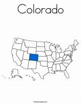 Colorado Coloring Built California Usa sketch template