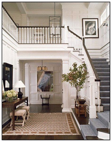 entryway  front hall decorating ideas colonial house interior