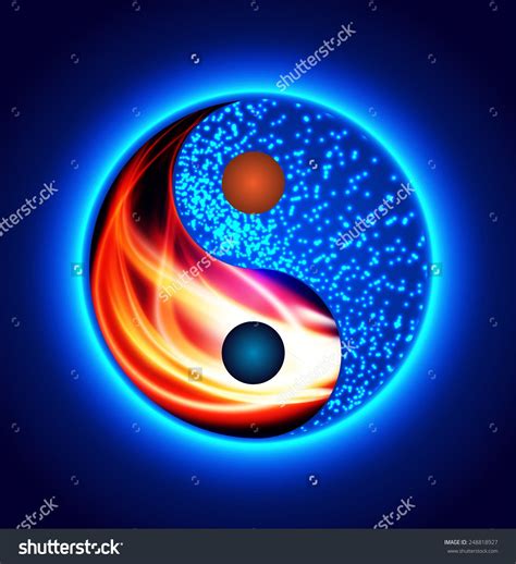 yin  symbol fire  water