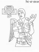 Fortnite Coloring Pages Print Color Games sketch template