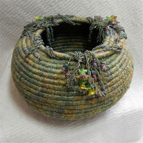 basketry covered coiling  lynn schuster  sievers school www