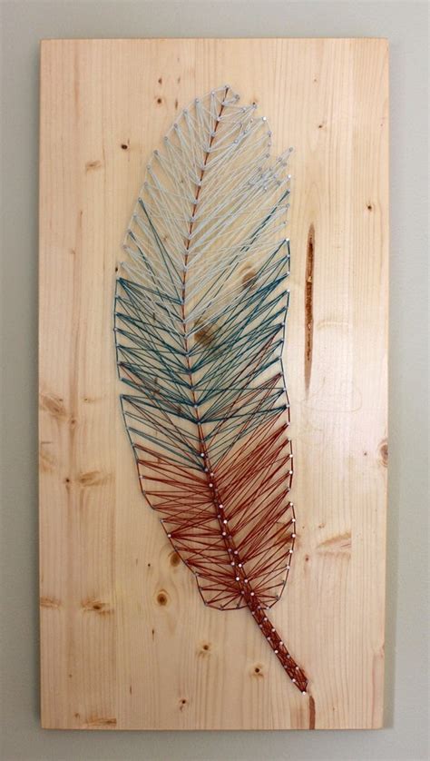 feather string art handmade