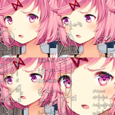 Confused Natsuki Math Lady Confused Lady Know Your Meme