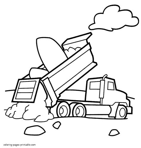 dump truck coloring pages printable coloring pages printablecom