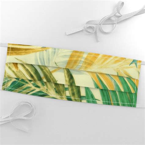palm leaves tropical botanical green fabric palm leaves  etsy