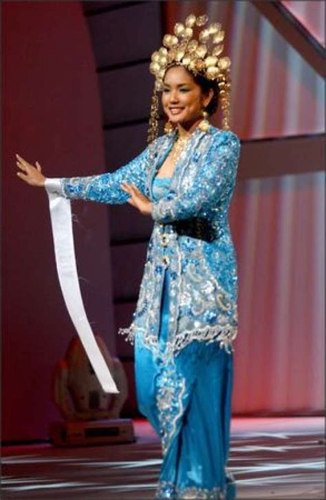 andrea fonseka miss malaysia participates in the 2004 miss universe national costume show at