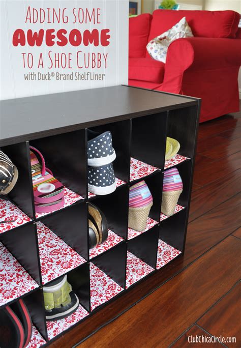 adding  awesome   simple shoe cubby club chica circle