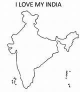 India Insertion sketch template