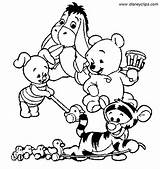 Pooh Winnie Coloring Pages Baby Disney Friends Characters Printable Kids Cute Hobbes Calvin Sheets Drawing Colors Colouring Bear Coloringmates Draw sketch template