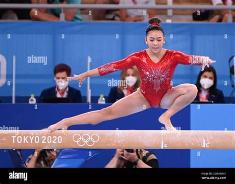 tokyo japan 03rd aug 2021 gymnastics olympics balance beam women