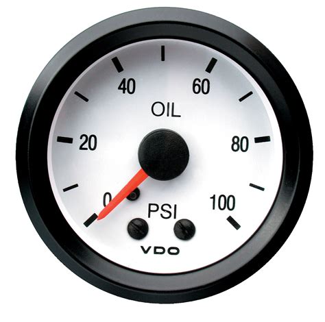 cockpit white gauge oil pressure vdo