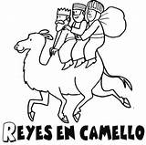 Reyes Magos Camello Imagen Pide Cargando Conmishijos sketch template