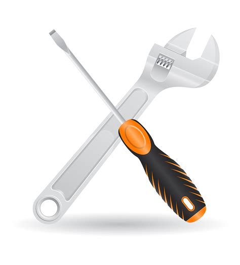outils outils tournevis  cle  vis icones vector illustration telecharger vectoriel gratuit