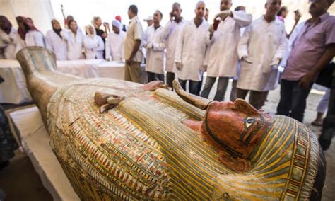 archaeologists discover 30 ancient coffins in luxor egypt the guardian