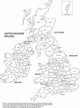 Unido Reino Blanco Nero Mappa Counties Scotland Inghilterra Cartina Hvid Kort Unito Regno Storbritannien Politico Bretagna Nord Bretania Freeusandworldmaps sketch template