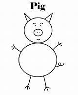 Pig Coloring Pages Kids Drawing Printable Alpha Color Toddlers Olivia Simple Getcolorings Print Getdrawings sketch template