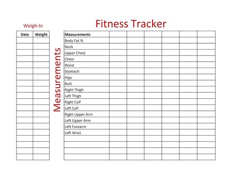 fitness tracker printable tracker sheets instant  etsy