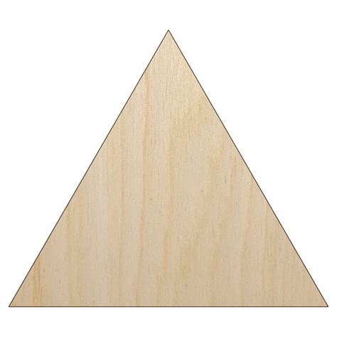 triangle solid wood shape unfinished piece cutout craft diy projects