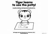 Potty Behance Learns Tiger Training Use Book sketch template