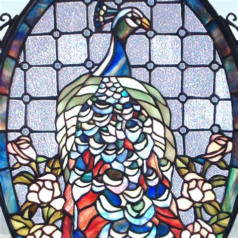 peacock stained glass magnolia hall