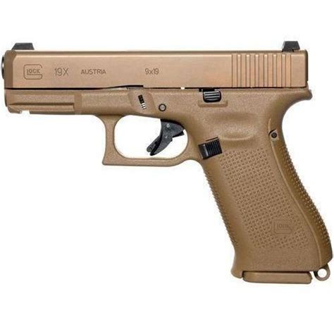 glock gx mm pistol fde military compact charlies custom clones