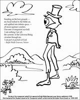 Waldo Coloring Pages Emerson Eyeball Transparent Getcolorings sketch template