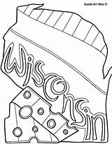 Coloring Wisconsin Pages Badgers Doodle Binder Getcolorings Printable sketch template