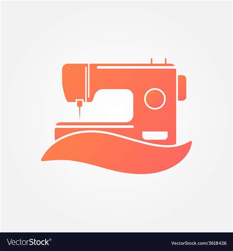 sewing machine logo symbol royalty  vector image
