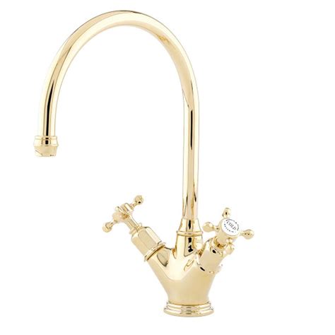 perrin rowe minoan  gold tap kitchen sinks taps