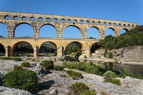 Pont Du Gard Roman Aqueduct France Photograph By Ken Welsh