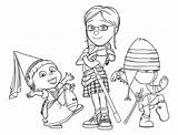 Coloring Despicable Pages Girls Printable Margo Gru Agnes Minions Drawing Wallpaper Family Info Para Edith Print Dru Minion Do Popular sketch template