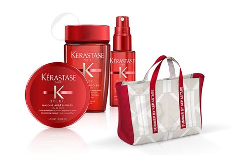 Kérastase Soleil Set Iv Travel Set For Sun Stressed Hair Free Bag