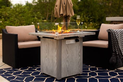 barton 48 000 btu outdoor propane gas fire pit table gas firepit with