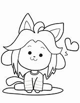 Undertale Temmie Frisk Colorear Leyenda Korra Páginas Coloringhome Fictícios Personagens Xcolorings sketch template